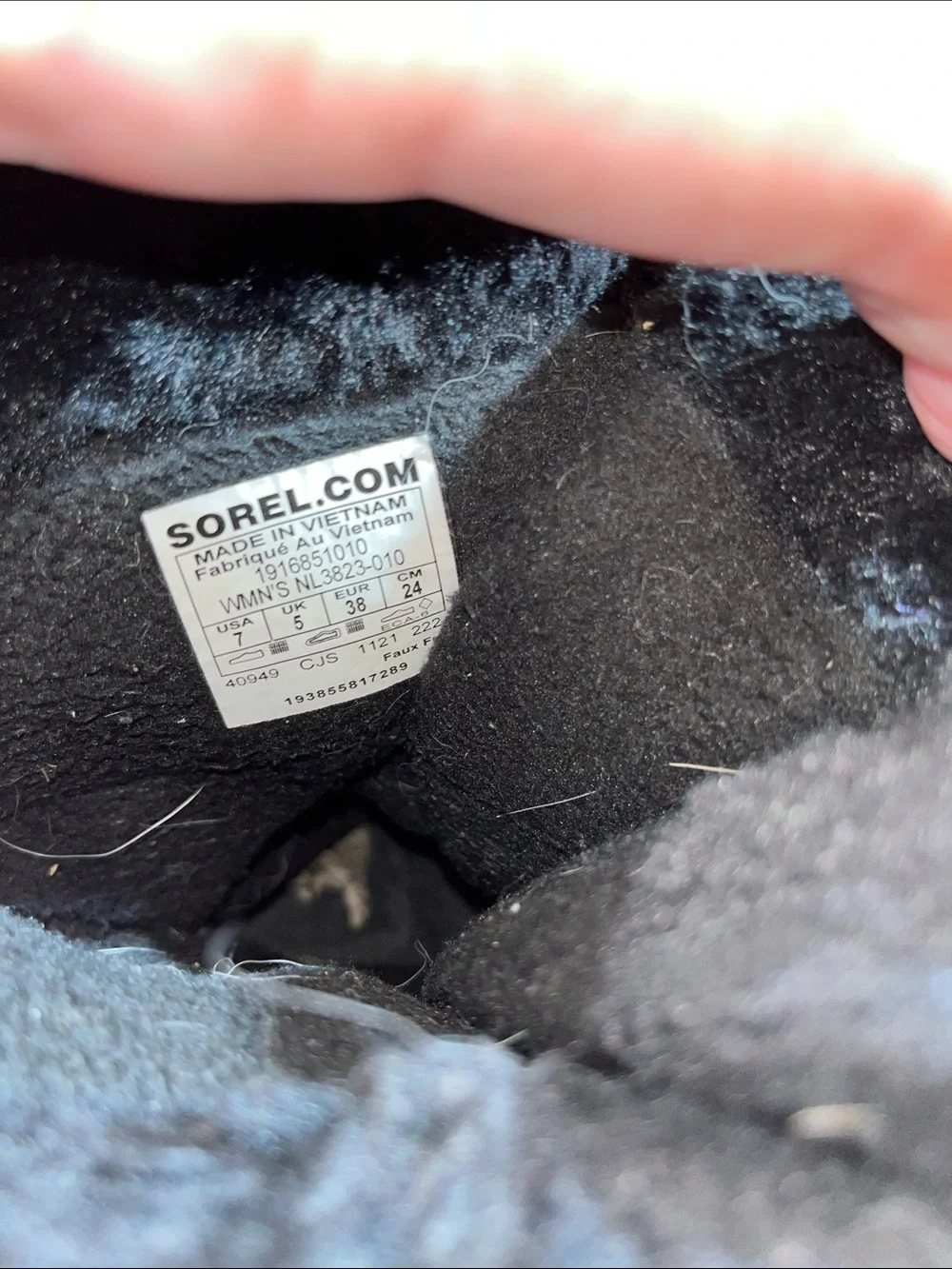 Sorel Black Winter Lace-Up Fur-Trim Snow Boots